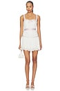 view 1 of 4 Noah Embroidered Mini Dress in Vintage Cream