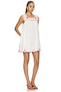 view 2 of 4 ROBE COURTE EMMA SLEEVELESS in White