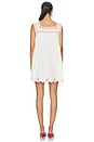 view 3 of 4 ROBE COURTE EMMA SLEEVELESS in White