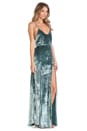 view 2 of 4 Vixen Maxi Dress in Sage Velvet