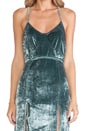 view 4 of 4 Vixen Maxi Dress in Sage Velvet