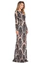 view 2 of 3 Ethereal Maxi Dress in Black & Nude