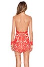 view 3 of 4 Luau Mini Dress in Red & Nude
