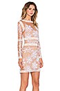 view 2 of 4 Desert Nights Mini Dress in White & Nude