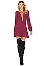 view 2 of 4 x REVOLVE Lace Up Dress in Wine