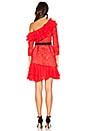 view 3 of 4 VESTIDO DE VOLANTES CON HOMBRO DESCUBIERTO CHIANTI in Red Hot