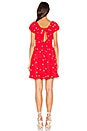 view 3 of 4 Chiquita Tiered Mini Dress in Cherry