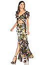 view 2 of 3 Luciana Maxi Dress in Black Floral