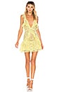 view 1 of 3 Tati Lace Ruffle Dress in Lemon