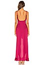 view 3 of 3 Isabella Ruffled Maxi Dress in Fuchsia