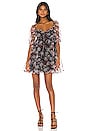 view 1 of 3 Faye Baby Doll Dress in Black Floral