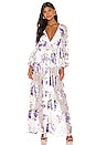view 1 of 4 ROBE MAXI WILDFLOWER FOIL in Lavender