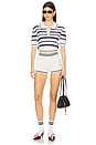 view 5 of 6 SHORT LISTRADO POINTELLE SIMONA in Navy