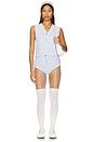 view 5 of 6 Cupid Knit High Waisted Panty in Blue