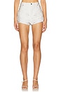 view 1 of 6 Daisy Eyelet Denim Skort in White