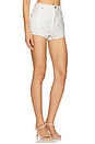 view 2 of 6 Daisy Eyelet Denim Skort in White