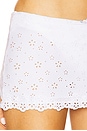 view 6 of 6 Daisy Eyelet Skort in White