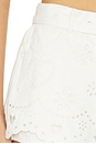 view 6 of 6 HEART EYELET ショートパンツ in White