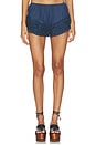 view 1 of 6 Yasmin Ruffle Shorts in Blue