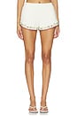 view 1 of 6 Leah Cotton Shorts in Cream