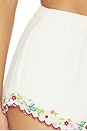 view 6 of 6 Leah Cotton Shorts in Cream