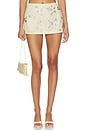 view 1 of 6 Ribbon Flowers Skort in Baby Yellow