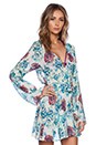 view 3 of 4 Naughty Robe in Blue Floral
