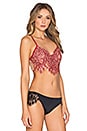 view 2 of 3 Giselle Bra in Red & Nude