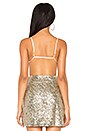 view 3 of 4 Eloise Sequin Bra Top in Champagne Sequin