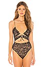 view 2 of 5 Romy Front Tie Bodysuit in Noir