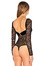 view 4 of 5 Romy Long Sleeve Bodysuit in Noir