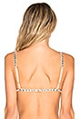 view 3 of 5 For Love & Lemon Sin City Triangle Bra in Nude Diamonds