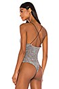 view 4 of 6 Constance Sparkle Bodysuit in Silver