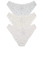 view 2 of 6 Floral Panty 3 Pack in White