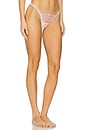 view 2 of 4 Ily Embroidery Thong Panty in Pink