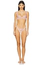 view 4 of 4 Ily Embroidery Thong Panty in Pink