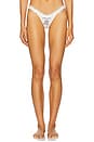view 3 of 6 Bachelorette Thong Panty Pack of 3 in White
