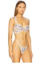 view 2 of 4 Festival Rose Bra in Blue