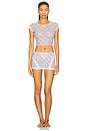 view 4 of 4 Dee Dee Mini Skirt in Blue