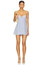 view 1 of 5 Gingham Rose Slip Dress in Blue