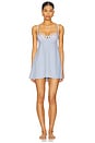 view 2 of 5 Gingham Rose Slip Dress in Blue