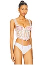 view 3 of 5 Rose Milk Eyelet Bustier in Pink