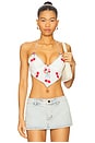 view 1 of 5 Forget Me Not Bra Top in White
