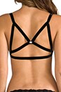 view 3 of 4 Long Line Bondage Bralette in Black