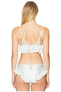view 3 of 4 Butterfly Lace Ruffle Bralette in Mint