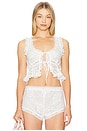 view 1 of 5 Antique Lace Top in White