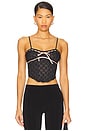 view 1 of 5 Elena Eyelet Bustier in Black