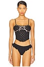 view 2 of 5 Elena Eyelet Bustier in Black