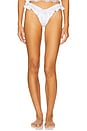 view 1 of 4 Sweetheart Ruffle Thong Panty in White