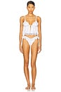 view 4 of 4 Sweetheart Ruffle Thong Panty in White